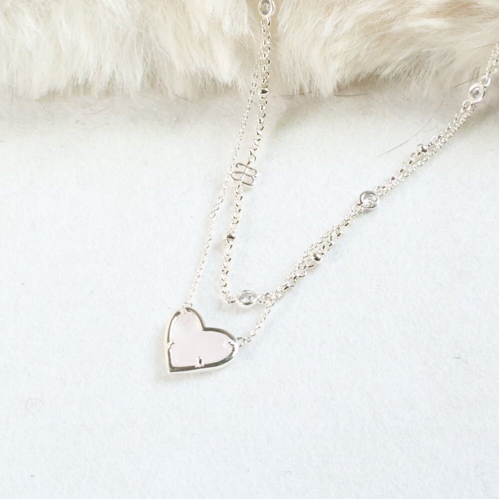 Alicia Bonnie Love Silver Dichroic Glass Necklace